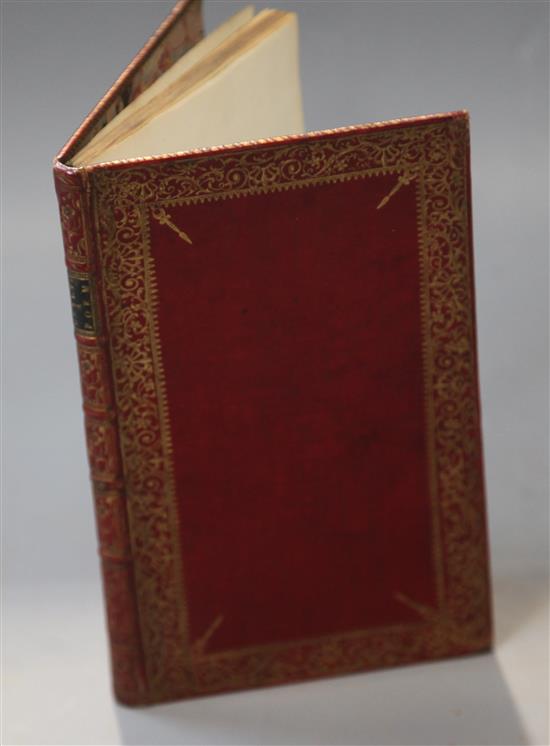 Armstrong, John - The Art of Preserving Heath: A Poem, 12mo, contemporary gilt tooled morocco, London 1774